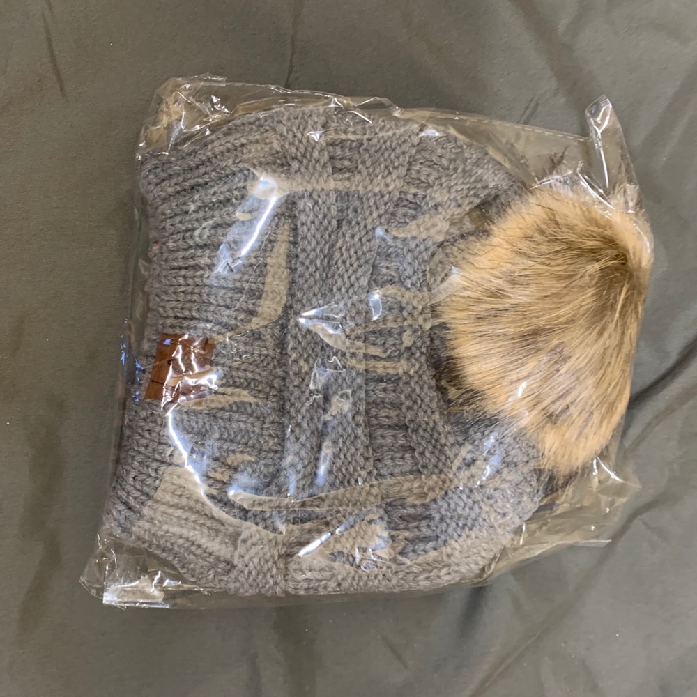 Latched Mama limited edition Pom Pom beanie